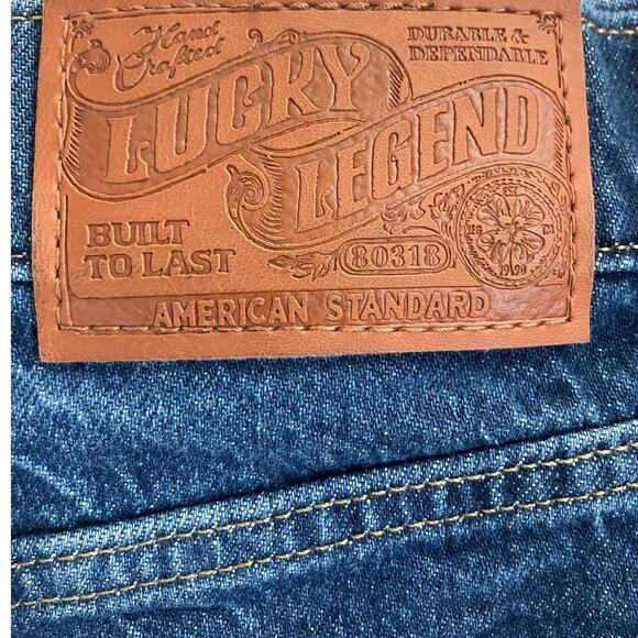 Lucky Legend Brand ACDC Distressed Mom High Rise Denim Shorts Size 14/32 - Picture 7 of 7